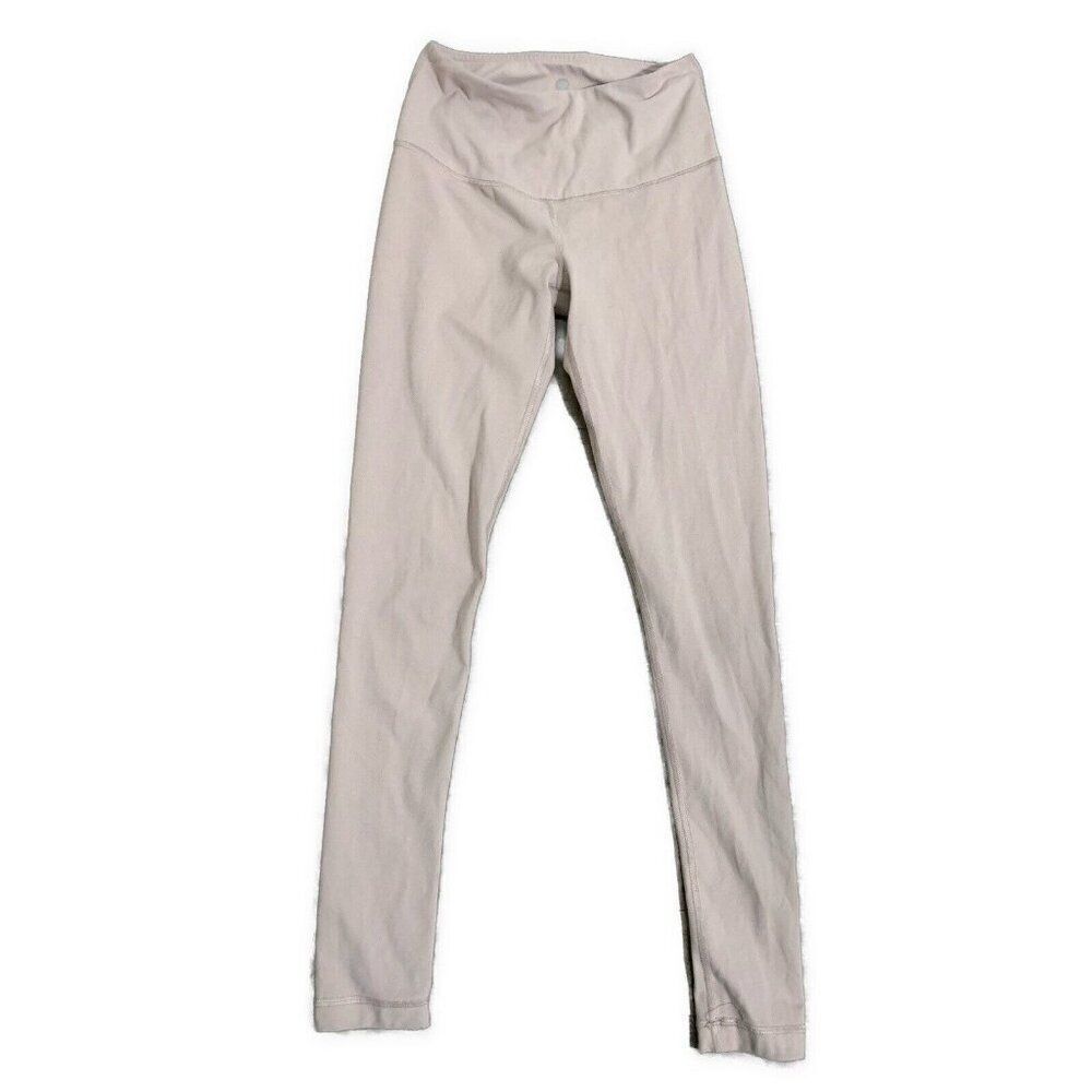 yogalicious High Waist Rise Athletic Leggings Solid Mauve Pink Xs
